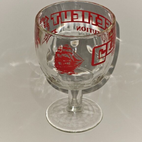 Connecticut The Constitution State Glass Goblet Souvenir Cup USA - Picture 4 of 8